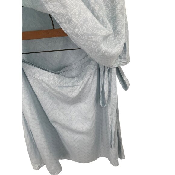 Patagonia Women's Blue 2 pc set Sleeveless top june lake wrap skirt size large - Picture 7 of 12